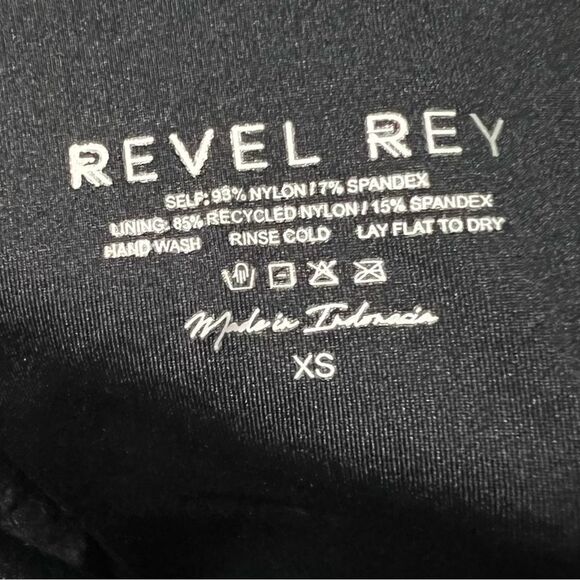 NWT Revel Rey Solana Waffle Knit Belted Halter One Piece Swimsuit XS - Picture 6 of 10